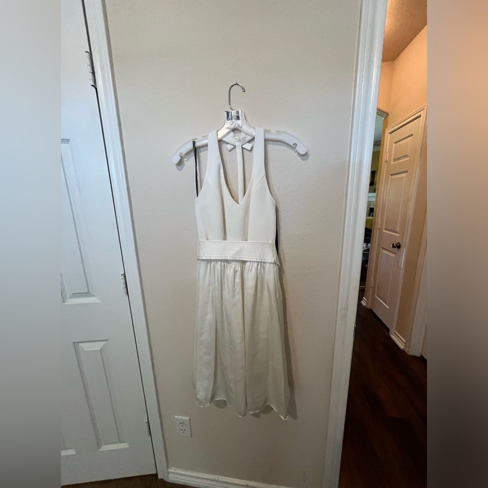 WHITE By Vera Wang Mini Wedding Dress Size 2